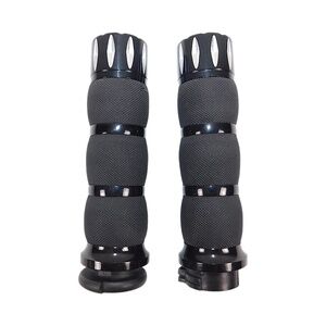 Avon Black Air Cushion Spike Motorcycle Handlebar Grips